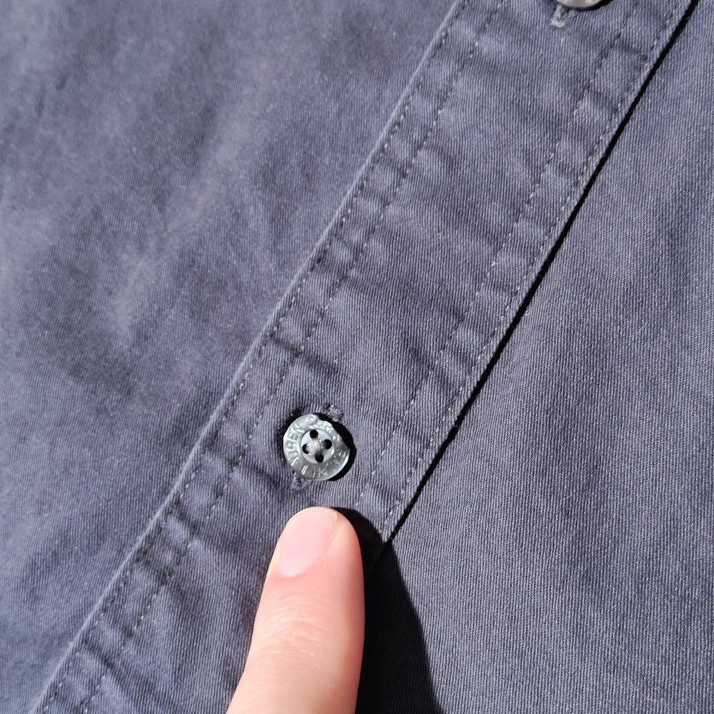 Chaps Ralph Lauren Men's Navy Blue Button Down Long Sleeve Shirt XXL - Picture 3 of 13